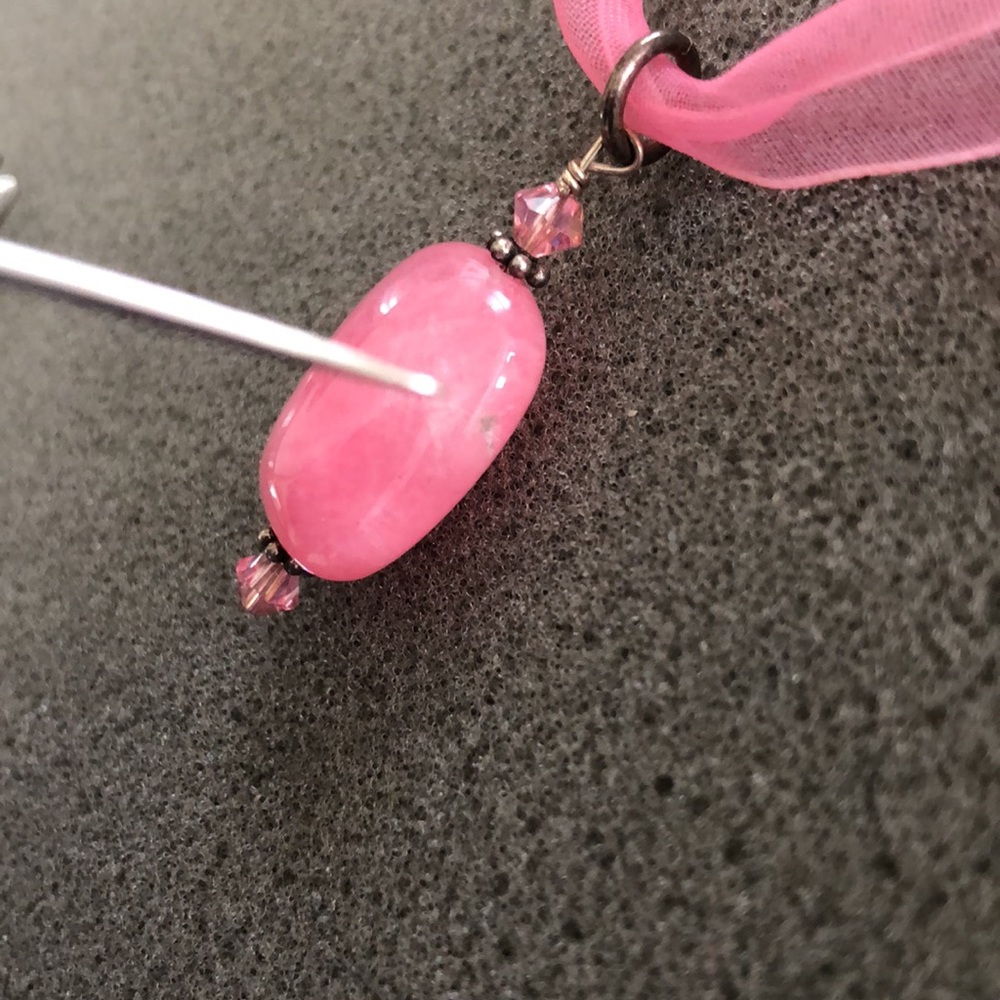 Pink Ribbon Necklace - Picture 8 of 9